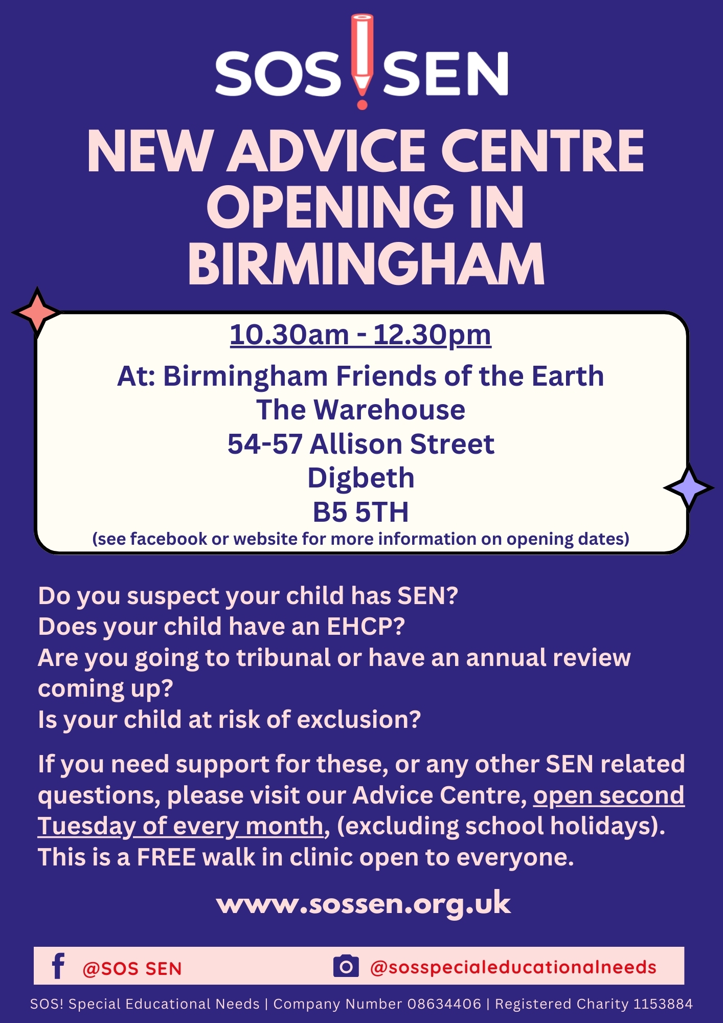 Birmingham advice centre poster june 2024 1